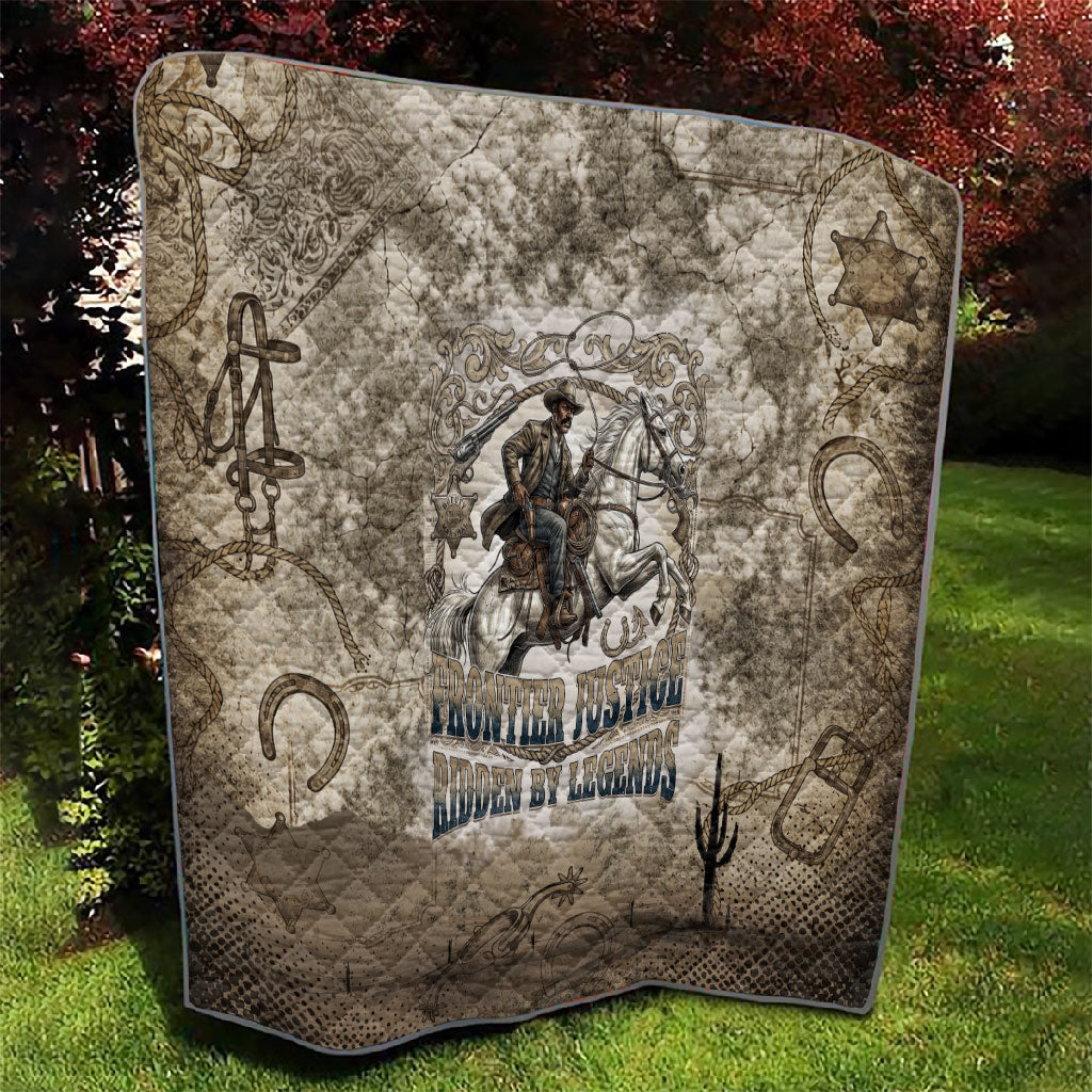 Bass Reeves Legend Black Cowboy Quilt Western Legend Vintage - Legend Of The Frontier