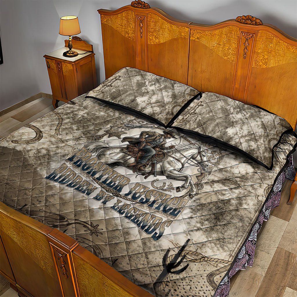 Bass Reeves Legend Black Cowboy Quilt Bed Set Western Legend Vintage - Legend Of The Frontier