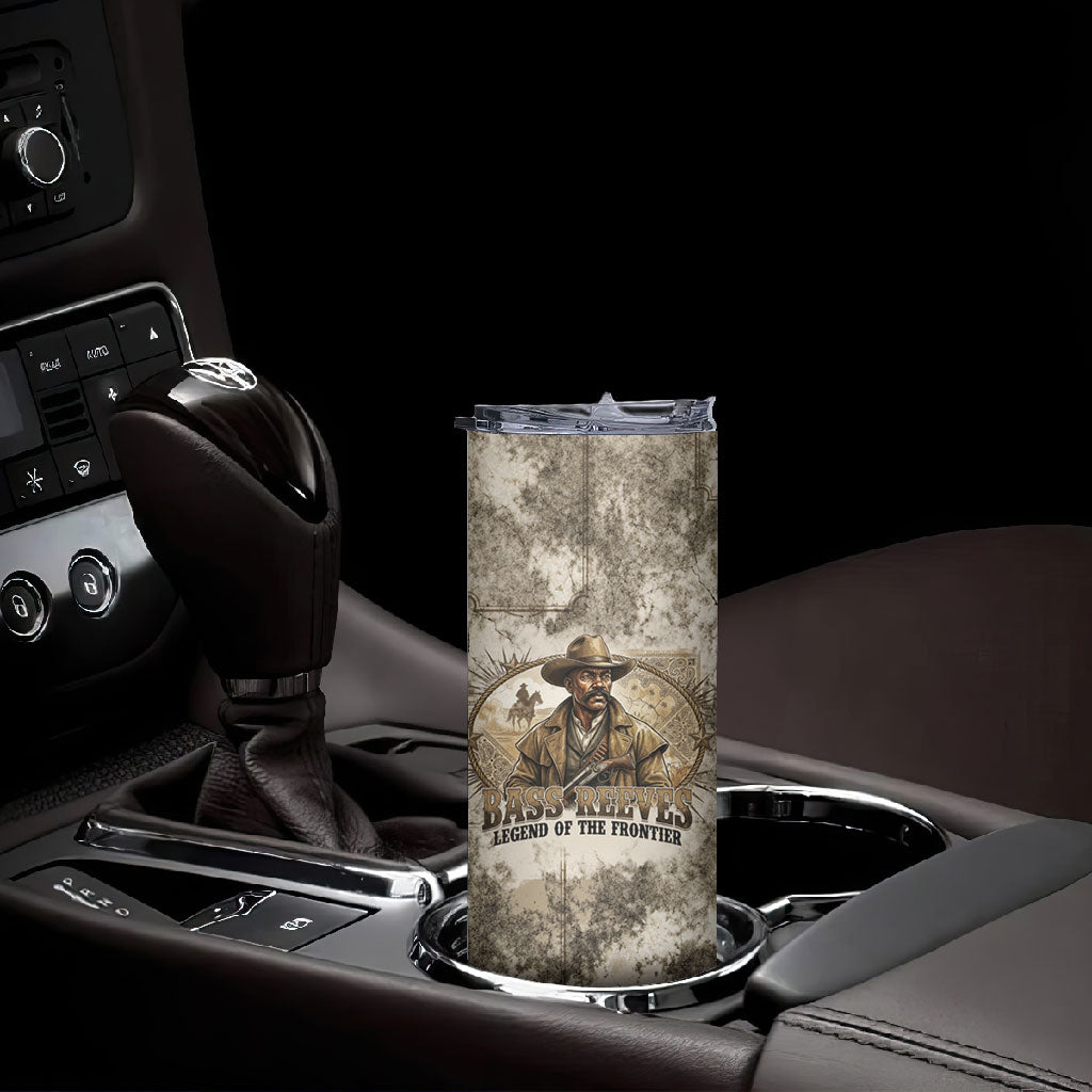 Bass Reeves Legend Black Cowboy Skinny Tumbler Western Legend Vintage - Legend Of The Frontier
