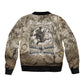 Bass Reeves Legend Black Cowboy Sleeve Zip Bomber Jacket Western Legend Vintage - Legend Of The Frontier