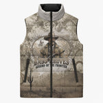 Bass Reeves Legend Black Cowboy Sleeveless Puffer Jacket Western Legend Vintage - Legend Of The Frontier