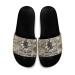 Bass Reeves Legend Black Cowboy Slide Sandals Western Legend Vintage - Legend Of The Frontier
