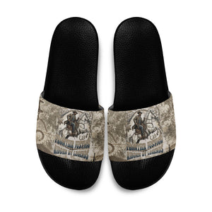 Bass Reeves Legend Black Cowboy Slide Sandals Western Legend Vintage - Legend Of The Frontier