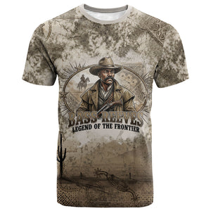 Bass Reeves Legend Black Cowboy T shirt Western Legend Vintage - Legend Of The Frontier