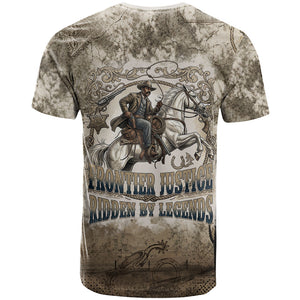 Bass Reeves Legend Black Cowboy T shirt Western Legend Vintage - Legend Of The Frontier