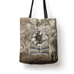 Bass Reeves Legend Black Cowboy Tote Bag Western Legend Vintage - Legend Of The Frontier
