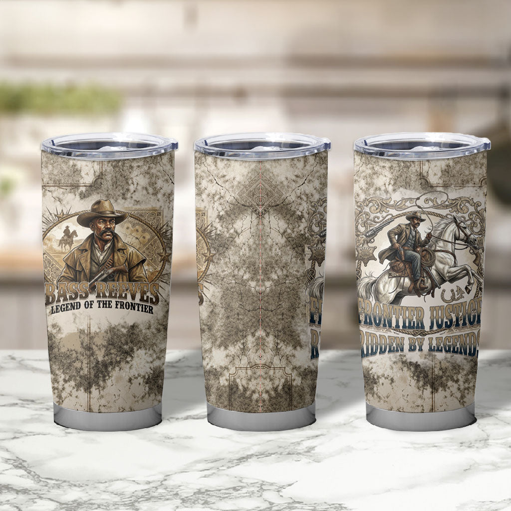 Bass Reeves Legend Black Cowboy Tumbler Cup Western Legend Vintage - Legend Of The Frontier