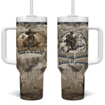 Bass Reeves Legend Black Cowboy Tumbler With Handle Western Legend Vintage - Legend Of The Frontier