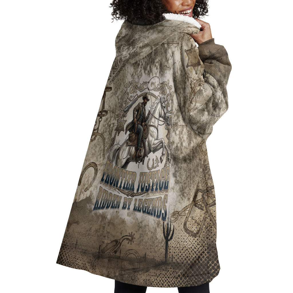 Bass Reeves Legend Black Cowboy Wearable Blanket Hoodie Western Legend Vintage - Legend Of The Frontier