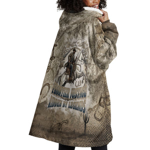 Bass Reeves Legend Black Cowboy Wearable Blanket Hoodie Western Legend Vintage - Legend Of The Frontier