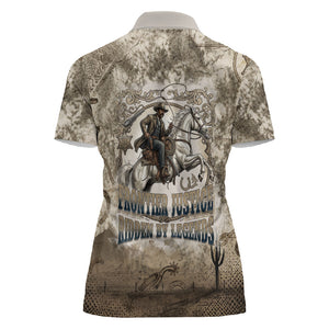 Bass Reeves Legend Black Cowboy Women Polo Shirt Western Legend Vintage - Legend Of The Frontier