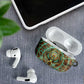 Horus Eye of Ra AirPods Case Golden Falcon Ancient Egyptian Symbol in Futuristic