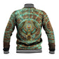 Horus Eye of Ra Baseball Jacket Golden Falcon Ancient Egyptian Symbol in Futuristic