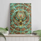 Horus Eye of Ra Canvas Wall Art Golden Falcon Ancient Egyptian Symbol in Futuristic