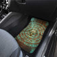 Horus Eye of Ra Car Mats Golden Falcon Ancient Egyptian Symbol in Futuristic
