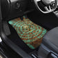 Horus Eye of Ra Car Mats Golden Falcon Ancient Egyptian Symbol in Futuristic