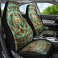 Horus Eye of Ra Car Seat Cover Golden Falcon Ancient Egyptian Symbol in Futuristic