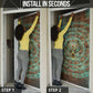 Horus Eye of Ra Door Cover Golden Falcon Ancient Egyptian Symbol in Futuristic