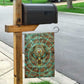 Horus Eye of Ra Garden Flag Golden Falcon Ancient Egyptian Symbol in Futuristic