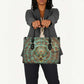 Horus Eye of Ra Leather Bag Golden Falcon Ancient Egyptian Symbol in Futuristic