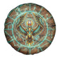 Horus Eye of Ra Spare Tire Cover Golden Falcon Ancient Egyptian Symbol in Futuristic
