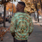 Horus Eye of Ra Sweatshirt Golden Falcon Ancient Egyptian Symbol in Futuristic