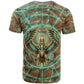 Horus Eye of Ra T shirt Golden Falcon Ancient Egyptian Symbol in Futuristic
