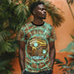 Horus Eye of Ra T shirt Golden Falcon Ancient Egyptian Symbol in Futuristic