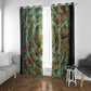 Horus Eye of Ra Window Curtain Golden Falcon Ancient Egyptian Symbol in Futuristic