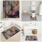 Horus Behdety Warrior Bathroom Set with Falcon Mask and Spear Ancient Egyptian Combat