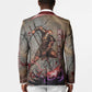 Horus Behdety Warrior Blazer with Falcon Mask and Spear Ancient Egyptian Combat
