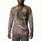 Horus Behdety Warrior Button Sweatshirt with Falcon Mask and Spear Ancient Egyptian Combat
