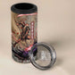 Horus Behdety Warrior 4 in 1 Can Cooler Tumbler with Falcon Mask and Spear Ancient Egyptian Combat