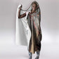 Horus Behdety Warrior Hooded Blanket with Falcon Mask and Spear Ancient Egyptian Combat
