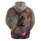 Horus Behdety Warrior Hoodie with Falcon Mask and Spear Ancient Egyptian Combat