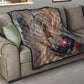 Horus Behdety Warrior Quilt with Falcon Mask and Spear Ancient Egyptian Combat
