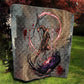 Horus Behdety Warrior Quilt with Falcon Mask and Spear Ancient Egyptian Combat