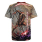 Horus Behdety Warrior Rugby Jersey with Falcon Mask and Spear Ancient Egyptian Combat