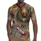 Horus Behdety Warrior Rugby Jersey with Falcon Mask and Spear Ancient Egyptian Combat
