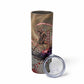 Horus Behdety Warrior Skinny Tumbler with Falcon Mask and Spear Ancient Egyptian Combat