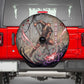 Horus Behdety Warrior Spare Tire Cover with Falcon Mask and Spear Ancient Egyptian Combat