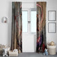 Horus Behdety Warrior Window Curtain with Falcon Mask and Spear Ancient Egyptian Combat
