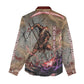 Horus Behdety Warrior Women Casual Shirt with Falcon Mask and Spear Ancient Egyptian Combat