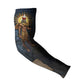 Heru-Ur Falcon Eyes Arm Sleeves Solar Disk Ancient Egyptian Mythology in Dark Stone