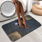 Heru-Ur Falcon Eyes Bathroom Set Solar Disk Ancient Egyptian Mythology in Dark Stone