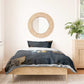 Heru-Ur Falcon Eyes Bedding Set Solar Disk Ancient Egyptian Mythology in Dark Stone