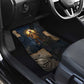 Heru-Ur Falcon Eyes Car Mats Solar Disk Ancient Egyptian Mythology in Dark Stone