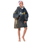 Heru-Ur Falcon Eyes Kid Wearable Blanket Hoodie Solar Disk Ancient Egyptian Mythology in Dark Stone