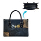 Heru-Ur Falcon Eyes Leather Bag Solar Disk Ancient Egyptian Mythology in Dark Stone