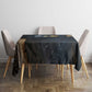 Heru-Ur Falcon Eyes Tablecloth Solar Disk Ancient Egyptian Mythology in Dark Stone